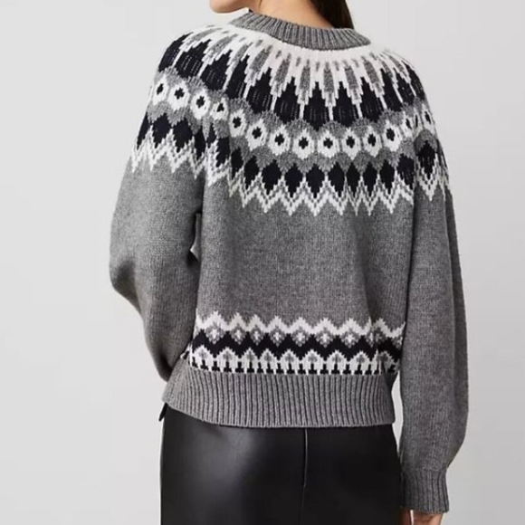 Ann Taylor Fair Isle Raglan Sweater Size XL - Picture 3 of 6